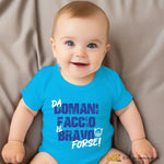 Body Neonato "Da domani faccio il bravo... forse!" - Disponibile in Azzurro, Nero e Rosso-Body per bimbi-Lol T-shirt