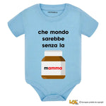 Body Neonato Divertente "Che mondo sarebbe senza la mamma"-Body per bimbi-Lol T-shirt