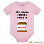 Body Neonato Divertente "Che mondo sarebbe senza la mamma"-Body per bimbi-Lol T-shirt