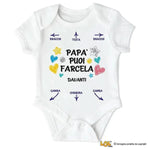 Body Neonato Divertente "Papà puoi farcela!"-Body per bimbi-Lol T-shirt