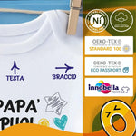 Body Neonato Divertente "Papà puoi farcela!"-Body per bimbi-Lol T-shirt