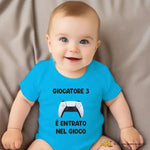 Body Neonato "Giocatore 3 è Entrato nel Gioco" Idea Regalo Nascita-Body per bimbi-Lol T-shirt