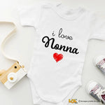 Body Neonato "I Love Nonni / Nonno / Nonna" - Idea Regalo Perfetta – Idea Regalo per i Nonni, Festa dei Nonni-Body per bimbi-Lol T-shirt