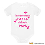 Body Neonato “Innamorata pazza del mio papà”-Body per bimbi-Lol T-shirt