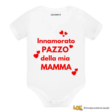 Body Neonato “Innamorato pazzo della mia mamma”-Body per bimbi-Lol T-shirt