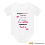 Body Neonato - Io e la Mamma Amiamo Tantissimo Papà-Body per bimbi-Lol T-shirt