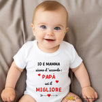 Body Neonato - Io e Mamma Siamo D’Accordo: Papà Sei il Migliore-Body per bimbi-Lol T-shirt