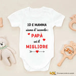 Body Neonato - Io e Mamma Siamo D’Accordo: Papà Sei il Migliore-Body per bimbi-Lol T-shirt