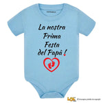 Body Neonato - La Nostra Prima Festa del Papà-Body per bimbi-Lol T-shirt