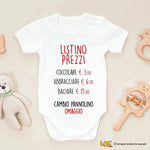 Body Neonato "Listino Prezzi Divertente" - Regalo Simpatico per Neonati-Body per bimbi-Lol T-shirt