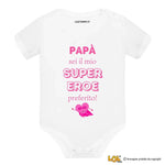 Body Neonato “Papà sei il mio supereroe preferito”-Body per bimbi-Lol T-shirt