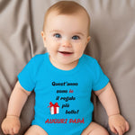 Body neonato “Quest’anno sono io il regalo più bello! Auguri Papà”-Body per bimbi-Lol T-shirt