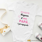 Body Neonato “Scusate ragazze, il mio papà è già impegnato”-Body per bimbi-Lol T-shirt