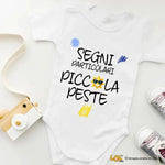 Body Neonato "Segni Particolari: Piccola Peste" - Idea Regalo Simpatica-Body per bimbi-Lol T-shirt