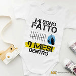 Body Neonato Tutina Divertente Mi Sono Fatto 9 Mesi Dentro-Body per bimbi-Lol T-shirt