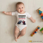 Body per Neonato Divertente Guardo la motogp con papà-Body per bimbi-Lol T-shirt