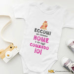 Body per Neonato Eccomi mi chiamo NOME e da oggi comando io-Body per bimbi-Lol T-shirt