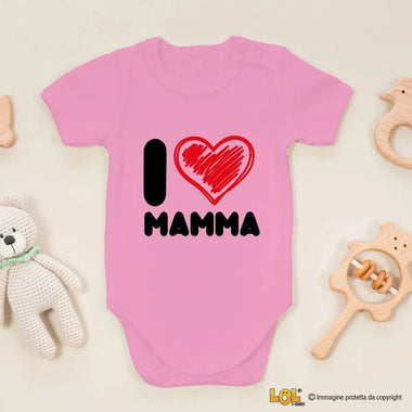 Body per Neonato I love mamma-Body per bimbi-Lol T-shirt