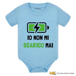 Body per Neonato Io non mi scarico mai-Body per bimbi-Lol T-shirt