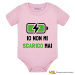 Body per Neonato Io non mi scarico mai-Body per bimbi-Lol T-shirt