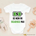 Body per Neonato Io non mi scarico mai-Body per bimbi-Lol T-shirt