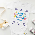 Body per Neonato Papà puoi farcela-Body per bimbi-Lol T-shirt