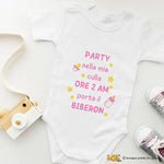 Body per Neonato Party nella mia culla ore 2 AM porta il biberon-Body per bimbi-Lol T-shirt