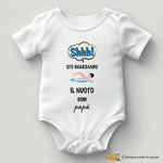 Body per Neonato Shh sto guardando il nuoto con papà-Body per bimbi-Lol T-shirt