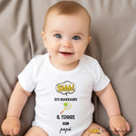 Body per Neonato Shh sto guardando il tennis con papà-Body per bimbi-Lol T-shirt