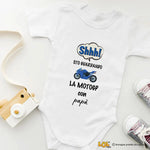 Body per Neonato Shh sto guardando la motoGP con papà-Body per bimbi-Lol T-shirt