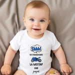 Body per Neonato Shh sto guardando la motoGP con papà-Body per bimbi-Lol T-shirt