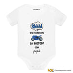 Body per Neonato Shh sto guardando la motoGP con papà-Body per bimbi-Lol T-shirt