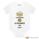 Body per Neonato Shh sto guardando la pallanuoto con papà-Body per bimbi-Lol T-shirt