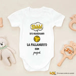 Body per Neonato Shh sto guardando la pallanuoto con papà-Body per bimbi-Lol T-shirt
