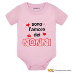 Body per Neonato Sono l'amore dei nonni – Idea Regalo per i Nonni, Festa dei Nonni-Body per bimbi-Lol T-shirt