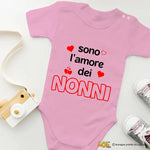 Body per Neonato Sono l'amore dei nonni – Idea Regalo per i Nonni, Festa dei Nonni-Body per bimbi-Lol T-shirt