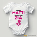 Body per Neonato Voi siete matti io vado dalla zia-Body per bimbi-Lol T-shirt