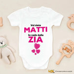 Body per Neonato Voi siete matti io vado dalla zia-Body per bimbi-Lol T-shirt