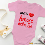 Body per Neonato 100% Amore della zia
