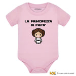 Body per Neonato La principessa di papà (Star Wars Tribute)