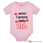 Body per Neonato Sono l'amore della zia