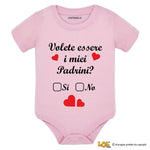 Body per Neonato Volete essere i miei padrini?