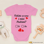 Body per Neonato Volete essere i miei padrini?
