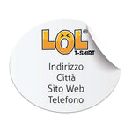 Bollini Ovali-Adesivi per negozi-Lol T-shirt