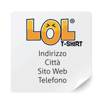 Bollini Quadrati-Adesivi per negozi-Lol T-shirt