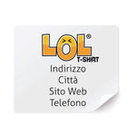 Bollini Rettangolari-Adesivi per negozi-Lol T-shirt