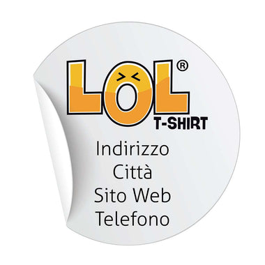 Bollini Tondi-Adesivi per negozi-Lol T-shirt