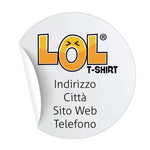 Bollini Tondi-Adesivi per negozi-Lol T-shirt