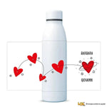 Borraccia Personalizzata con Nomi con Cuori e Stelle 700 ml-Borraccia-Lol T-shirt