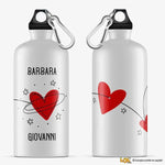 Borraccia Personalizzata con Nomi con Cuori e Stelle-Borraccia-Lol T-shirt